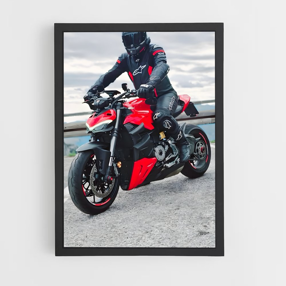 Poster Streetfighter v2 Intrépide – affiche Ducati (vue 2)